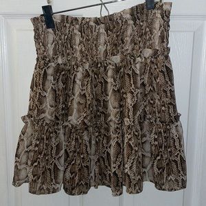 Ruby and Jenna Snake Skin Pattern Skirt